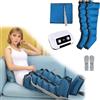 Generico Massaggiatore Compressione D'aria Per Gambali E Addome,Pressoterapia Linfodrenaggio Gambe Per Casa,Elettrico Pressoterapia Massagg Per Braccio Vita Gambe,6 Camere D'aria (Blue, 2 legs + waist)