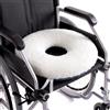 Mobiclinic®, Cuscino antidecubito, Rotondo, Con foro, Ciambella per coccige, Emorroidi, Marchio europeo, Sedia, Divano, A rotelle, Prevenzione delle ulcere da pressione, Bianco