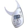 Healeved Adipometro Digitale Portatile per Misurazione Grasso Corporeo con Display Lcd Facile da Usare in Plastica e Metallo per Uomo e Donna Argento