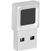 Generic Sensore di Impronte Digitali USB Lettore di Impronte Digitali USB in Lega di Zinco di Piccole Dimensioni per Computer Portatile, Tocco a 360 Gradi