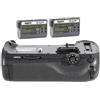 ayex Impugnatura per batteria compatibile con Nikon D800 D810 come MB D12 + 2 batterie EN-EL15B
