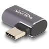 DeLOCK Adattatore USB 40 Gbps USB di tipo C PD 3.0 100 W maschio a femmina angled left/right 8K 60 Hz metallo
