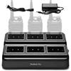 Radioddity GM-30 - Stazione di ricarica per walkie talkie multi-unità a sei vie per radio bidirezionale GM-30 e batteria BL13V, 1 confezione
