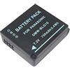 pabuTEL-Bundle Batteria di Ricambio per PANASONIC LUMIX DMC-TZ81/DMC-TZ81 - -- batteria per Panasonic DMW-BLG10 incluso PATONA displaypad