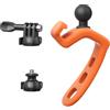 Tmboryuu Supporto universale a sgancio rapido in silicone per fotocamere sportive per manubri da 20-60 mm, cinghia flessibile per montaggio bici