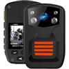BINGNU Mini Body Camera, Body Cam, Videocamera indossata dal corpo con registrazione video flash rossa e blu for visione notturna 1080p per sicurezza, riunioni, lavoro