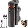 Vnnigmn Treppiede per cellulare, treppiede flessibile per fotocamera, rotazione a 360°, mini bastone per selfie portatile, con telecomando wireless per selfie, vlog, paesaggio