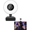 Sxhlseller Webcam 4K con Fotocamera Leggera e Computer con Microfono per Desktop, AF Focus Auto Focus USB Remote Control per Laptop PC