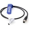Eonvic TV Logic LVM 074W Monitor Cavo di Alimentazione Mini 4 Pin XLR Femmina a 2 Pin Maschio Cavo per Glidecam V-25 (Mini 4pin XLR Femmina a 90 gradi 2pin)