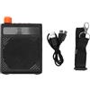 Vroomoto Amplificatore per Microfono Wireless Voce Chiara Nessuna Distorsione Portatile Ricaricabile per Insegnanti Guide Turistiche Aula Uso Esterno (Nera)