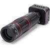 Dpofirs Telecamera Monoculare 18X con Teleobiettivo per Birdwatching, Osservazione della Fauna Selvatica, Escursionismo, Visite Turistiche, Display Integrato