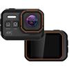 SHEHUALI Macchina fotografica digitale, Action Camera 4K 1080P 60fps Stabilizzato IP68 impermeabile subacqueo Moto Sport Video Cam Moto Bike 16MP Webcam(32G SD Card)