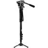 JUSINO VM-324E monopiede con giunto sferico e piedino/treppiede rimovibile + puntatore video