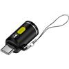 SHINROAD Cycling Light Torcia a LED impermeabile ad alto lumen compatto ricaricabile con tasca di ricarica di tipo C per le emergenze esterne di emergenza nero
