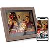 Andoer Cornice per foto digitale WiFi da 10,1 pollici, display IPS 1280 x 800 Controllo touch Memorizzazione da 16 GB Rotazione automatica Condivisione di foto tramite app con supporto posteriore