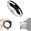 Generic Obiettivo della macchina fotografica Argento Metallo Paraluce per Olympus E-PL10 E-PL9 E-PL8 E-PL7 E-PL6 fotocamera con obiettivo 14-42mm