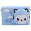 Topiky Videocamera Doppia Fotocamera HD 1080P Messa a Fuoco Automatica Fotocamera Digitale Zoom Digitale 8X Luce di Riempimento a LED Giochi Musicali Integrati Adesivi Filtri Picc (BLUE)
