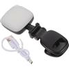 BRIGHTFUFU Luce Selfie Ricaricabile con Specchio per Smartphone, Luce Portatile in Plastica per Make-up e Streaming