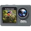 BJdfgE NUOVA Action Camera 5K 4K 60FPS WiFi Anti-shake Doppio schermo 170 ° Grandangolo 30 m Macchina fotografica sportiva impermeabile con telecomando(0G,AT-G60 -A)