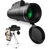 WANWEN Telescopio monoculare, cannocchiale monoculare HD ad Alta Potenza 40X60 Monoculare Impermeabile con Messa a Fuoco prismatica Fmc Bak4 Resistente e Chiara per Birdwatching Concerto di Viaggio con