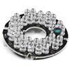 Othmro 36 LED Board 45 Gradi Piastra Rotonda Board Lampadina per Telecamera di Sicurezza CCTV Bianco 1 pz