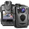 VChics Mini fotocamera per il corpo, M5 1440P Fotocamera for il corpo 64GB Registratore della polizia 4200MAH Batteria Bodycam Fotocamera for il torace IP67 Mini Body Cam impermeabile per le forze dell'ordin