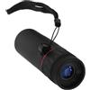 Gadpiparty Monocolo Telescopico 10x25 Nero Zoomabile per Escursioni | Design Leggero e Compatto, Lente Fully Multi-coated, Corpo in Plastica Rigida e Gomma