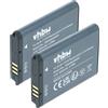 vhbw 2x batteria compatibile con Samsung Digimax TL34HD, NV40, NV30, NV24 HD fotocamera (750mAh, 3,6V, Li-Ion)