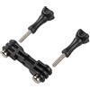 Snorvixre Supporto doppio in alluminio, doppio adattatore per 13, 12, 11, 10, 9, 8, 7, 6, 5 action camere, supporto leggero, accessori, doppio adattatore
