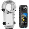 Generico Per Insta360 X4 Stealth Dive Case 50m impermeabile custodia protettiva accessori impermeabile custodia subacquea copertura protettiva Shell