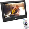 VBESTLIFE Cornice Digitale da 7 Pollici Elettronico Digitale Immagine/Foto HD LED Screen Digital Photo Frame Sveglia con Telecomando per Casa Ufficio(Black)