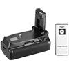 Andoer Supporto batteria verticale per fotocamera DSLR Nikon D5300 D3300 D3200 D3100 EN-EL 14 alimentato a batteria con telecomando IR