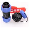 DRRI Weipu accoppiamento filettato SP21 9Pin supporto posteriore dado impermeabile connettore rapido in plastica per attrezzature automobilistiche