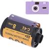 Mimdixy Pellicola a colori per fotocamera da 35 mm, Pellicola per stampa a colori ISO 320‑400 Grana fine Ampia esposizione Latitude HD Negativo per fotocamera 135 (8 Sheet)