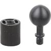 SXRQ Leggero 17mm Testa a Sfera a 1/4 Pollice Convertitore Filettatura Adattatore in Lega di Alluminio per Action Camera Treppiedi Professionale Video Attrezzature Convertitore