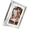 Oxxggkao Cornice portafoto elettronica in acrilico trasparente con tecnologia, schermo da 12,7 cm, 17,8 cm, 10 cm, archiviazione 4G, per album fotografico elettronico in acrilico