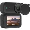 Generico Custodia in silicone con coperchio per lenti per DJI OSMO Nano, Full Protector Manica Protettiva Pelle Molle Accessori per fotocamere d'azione (Nero)