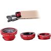 BESTonZON 2sets Per Smartphone Fisheye e Macro Con Clip Con Clip Per Fotografie Dettagliate