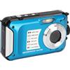 Generic Fotocamera Subacquea, Fotocamera Impermeabile con Display LCD Fotocamera Digitale 1080P 30MP per Campeggio Snorkeling