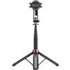 RASTKY Treppiede Estensibile per Selfie Stick per Telefono, Tubo in Lega di Alluminio 1300 Mm, Design Magnetico +, Doppio Supporto per Slitta Fredda, Vite da 1/4 di Pollice, Leggero