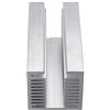 U/D Dissipatore di calore in alluminio a forma di U dissipatore di calore CPU ventola 80 * 40 * 40 mm/100 * 40 * 40 mm (100 * 40 * 40 mm)