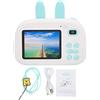 SustVita Videocamera per bambini con 25 divertenti adesivi e filtri per il gioco creativo, una fotocamera digitale per bambini che registra ricordi a 1080p per viaggi e vacanze