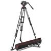 Manfrotto Kit Treppiede con Testa Video Fluida 504X e Treppiede Doppio Tubo in Alluminio, Stabilizzatore a Terra, per Reflex,Mirroless, per Fotografi,Videomaker, con Sacca per Trasporto, Portata 12 kg