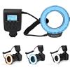 Fydun LED Ring Light Camera Flash Light Ring Portable 48 LED Ring Flash Light Lens Adapter Rings Kit per Fotocamera SLR + camera ring flash per finepix hs50exr