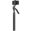 Generic Treppiede per telefono 3 in 1, bastone per selfie Bluetooth con stabilizzatore e doppia luce di riempimento, supporto da pavimento regolabile per streaming live