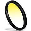 CELLONIC Ø 37mm Filtro Graduato Giallo compatibile con Voigtländer VM 40mm F 2,8 Heliar - Filtro paesaggio