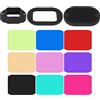 Naroote Filtri Luce, Correzione Colore Set Filtri Luce Flash Griglia Portatile Ad Alveare Mesh 9 Set Filtri Accessorio Correttore Colore Film Video Set Filtri Foto per Fotocamera Flash