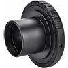 Diyeeni Adattatore per montaggio telescopico da 1,25 , accessorio per astrofotografia con adattatore per anello a T, adattatore per foto con anello a T da 1,25 pollici a attacco a T M42 per fotocamere SLR/DS