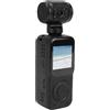 Plyisty Fotocamera Portatile WiFi, Registrazione Video HD 4K, Obiettivo Rotante 180, Supporto Fino a 128 GB, 2000 MAh, Action Camera Portatile per Vlogging di Viaggio,