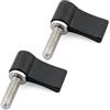 FEICHAO Vite a mano regolabile doppia/singola ala 2Pack per macchina fotografica (M6* 12 nero)